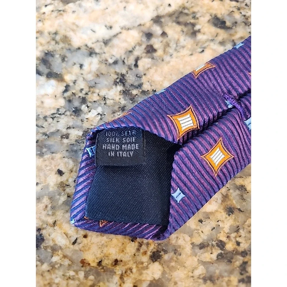 Altea Milano‎ Purple And Irange Tie, Great For Easter